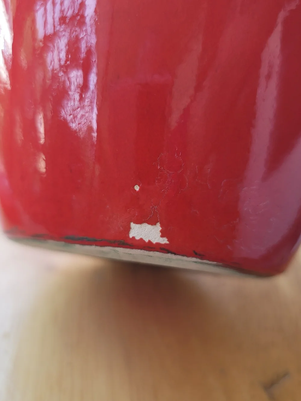 Vintage MCM Poppy Red California 479 USA Bulbous Vase